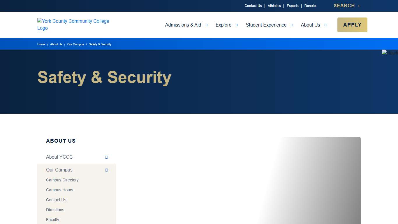 Safety & Security – York County Community College