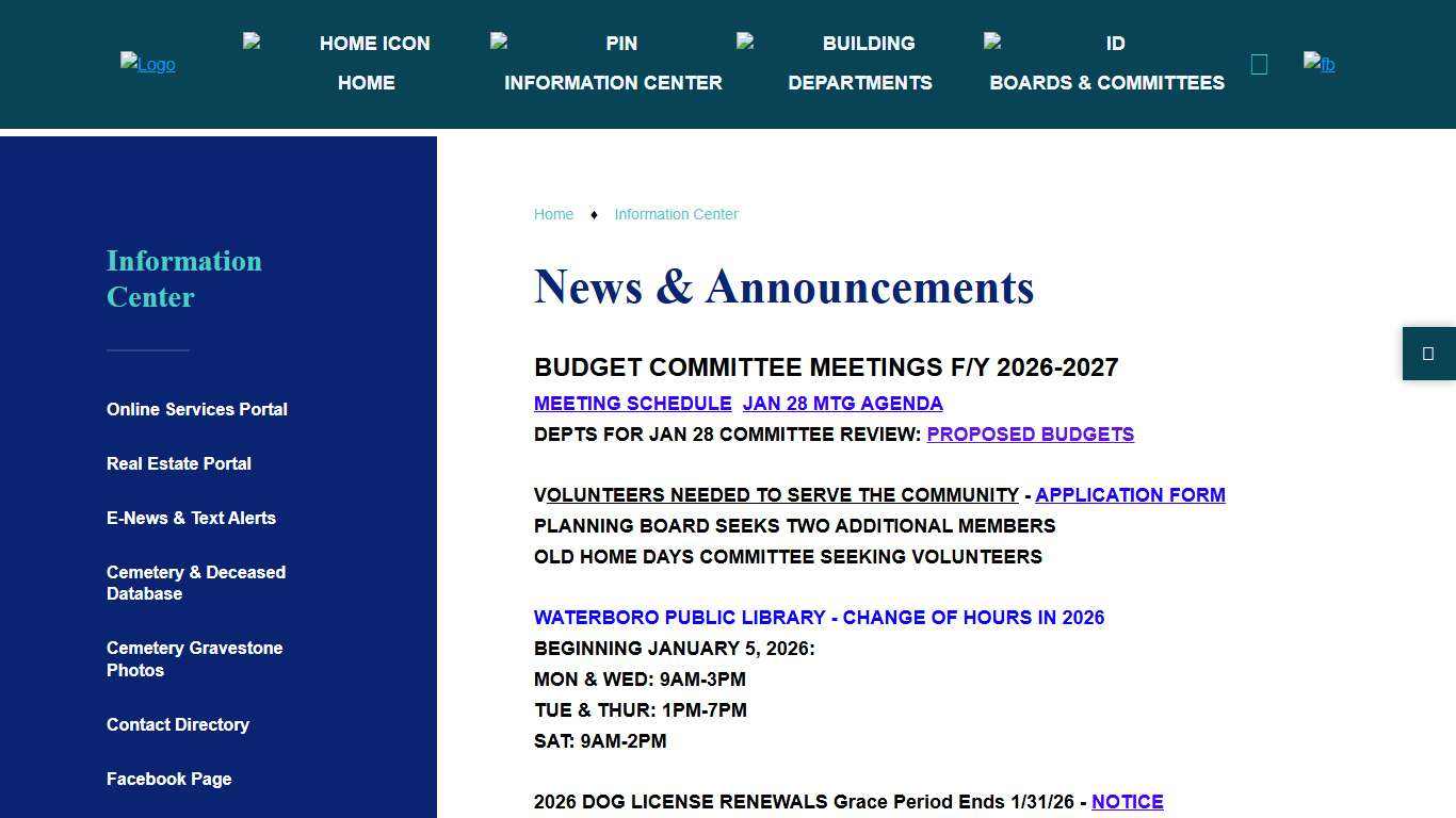 Welcome to Waterboro, ME